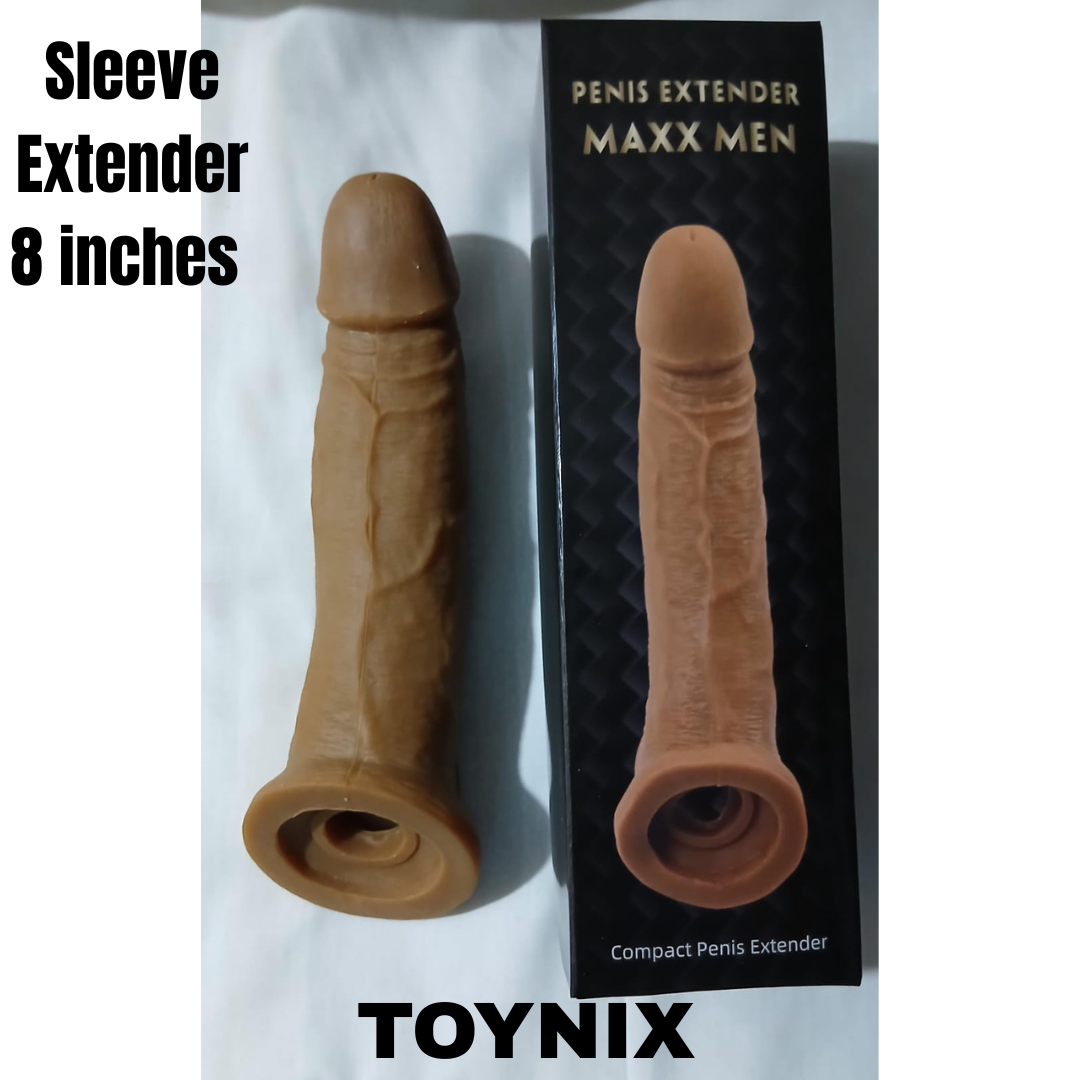 Silicon Dragon Condom 8" Inches Dark Color