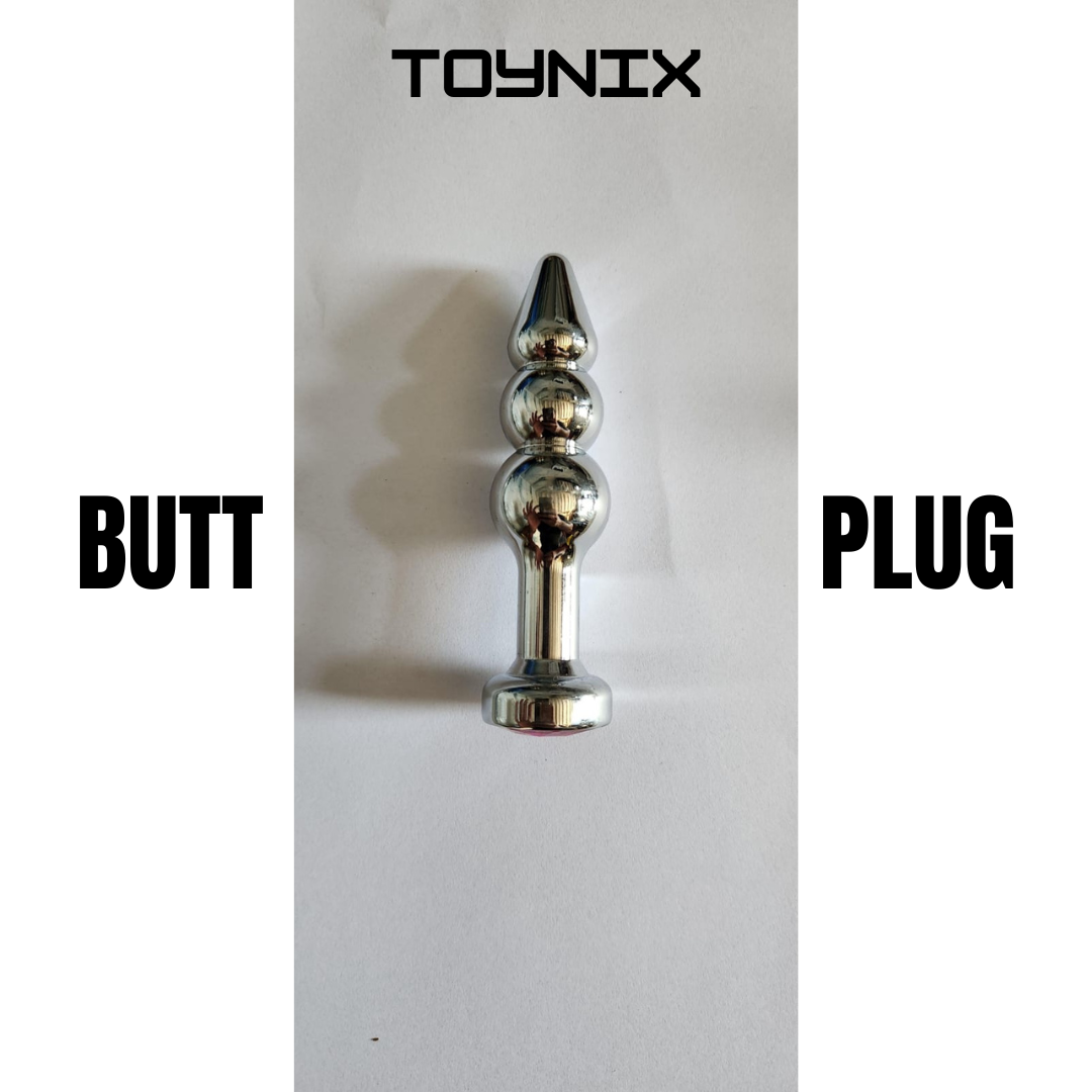 Butt Plug - Anal Plug Design B Smooth Solid Metal