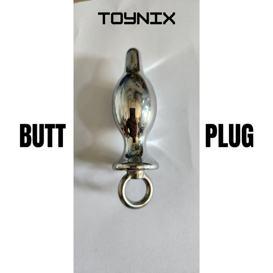 Butt Plug - Anal Plug Design E Smooth Solid Metal