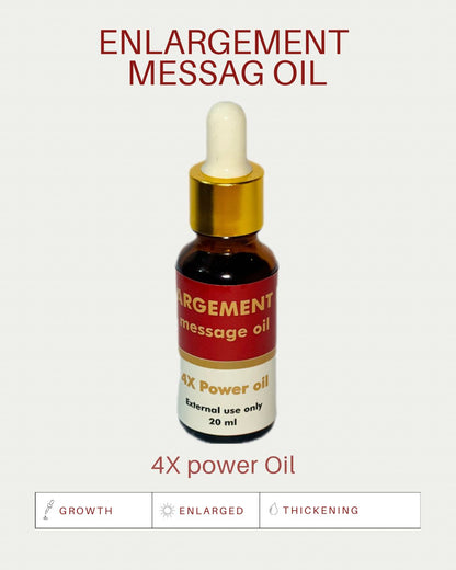Enlargement Massage Oil - 4X Power Oil Herbal (20ML)