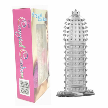Imported Silicon Crystal Condom Box + Lubricant Sachet